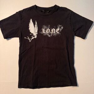 Vlone No Smoking Smoke Angel Skeleton Streetwear Men’s Black T-shirt Medium